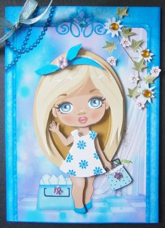 Young Fashionista! Goes Shopping Decoupage by Davina Rundle