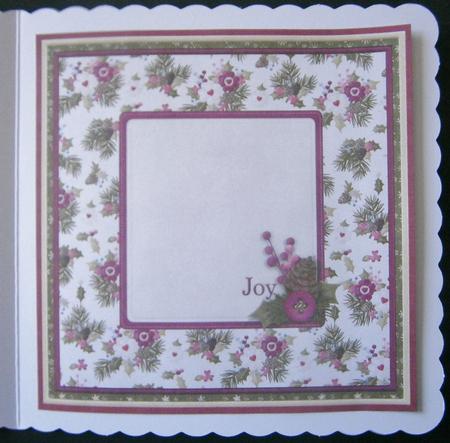 Christmas Insert for Holly Pudding Decoupage Kit by Davina Rundle