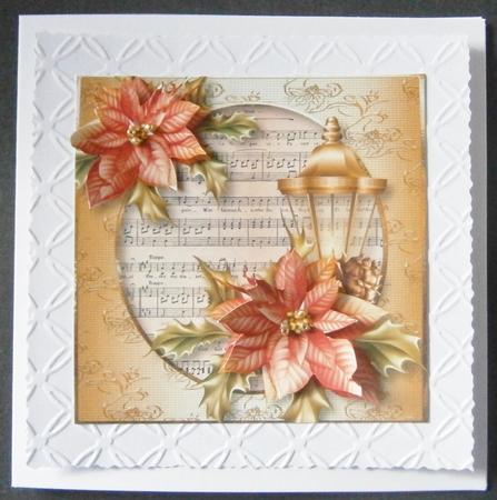 Golden Christmas Lantern & Sheet Music by Davina Rundle