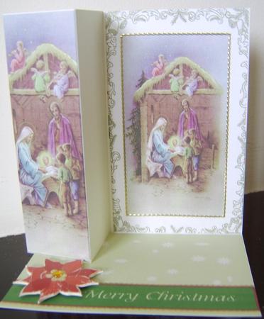 Stand Up Card Christmas in the Manger by Davina Rundle