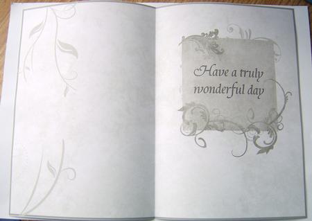 Have a Truly Wonderful Day Insert (soft Grey) by Davina Rundle