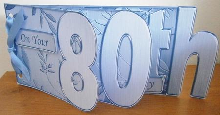 80th Elegant Metallic Book Sheet by Davina Rundle