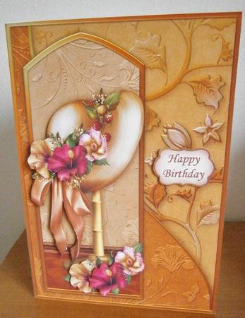 Floral Hat A5 with Concertina Insert Mini Kit by Davina Rundle