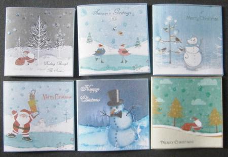 6 Cut & Fold Christmas Tags by Davina Rundle