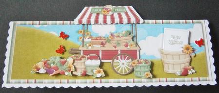 Farmers Market Over the Top Large Card by Davina Rundle