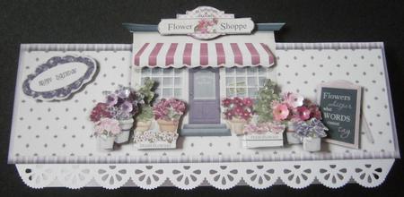 Flower Shop Over the Top Large Card by Davina Rundle