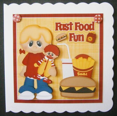 Fast Food Step by Step Card Front 2 by Davina Rundle