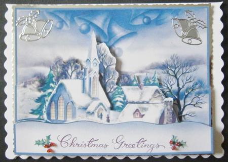 Blue Blue Christmas Easy Cut Decoupage by Davina Rundle