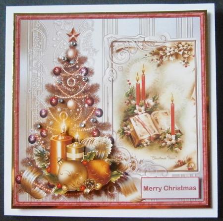 Candles, Baubles and Christmas Tree by Davina Rundle