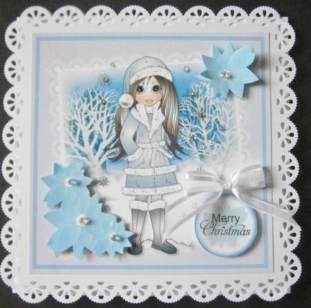 Winter Emma Card Topper by Davina Rundle