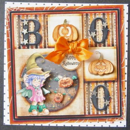 Cardtopper Boo by Davina Rundle