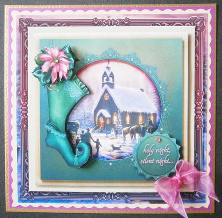 7.5 x 7.5 Card Topper Holy Night by Davina Rundle