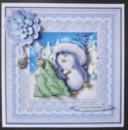 Christmas Percy's Pal 8x8 Mini Kit & Decoupage by Davina Rundle