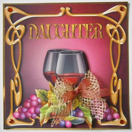 Art Nouveau Red Wine - Daughter - More Available by Davina Rundle