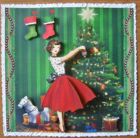 Vintage Lady Christmas Eve Mini Kit by Davina Rundle