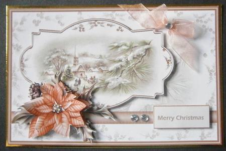 Vintage Christmas Magic, Card with Decoupage by Davina Rundle