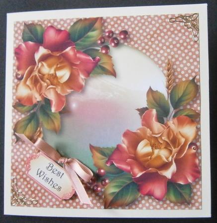 Vintage Polka Dots & Sunset Roses by Davina Rundle
