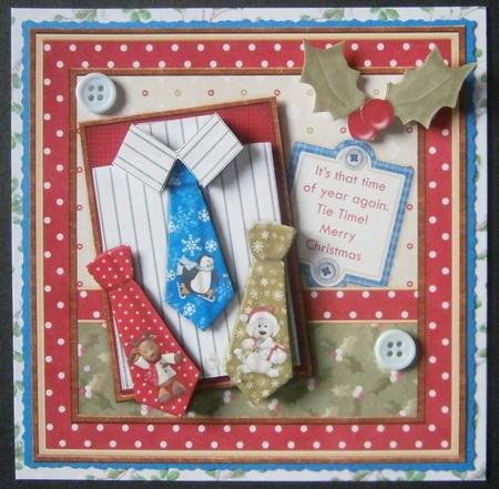 Christmas Time for Ties 8x8 Mini Kit for Men by Davina Rundle