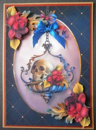 Gothic Romance - Skull & Roses by Davina Rundle