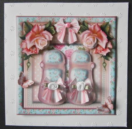 The Little Shoes Card Front Kit by Davina Rundle