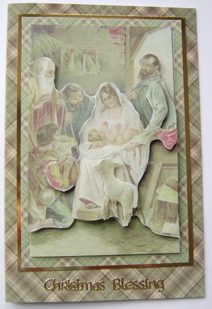 Religious Christmas Decoupage by Davina Rundle