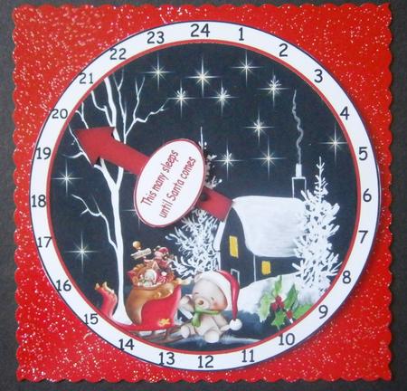 Winters Night Advent Clock by Davina Rundle