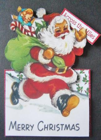 Vintage Santa! Don't Be Late! Over the Edge by Davina Rundle
