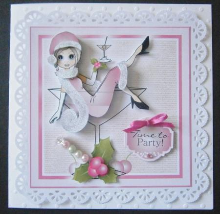 Christmas Cocktail Emma Topper Mini Kit by Davina Rundle