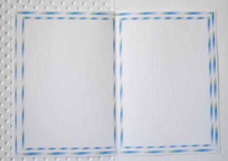 A5 Incert in Blue / Green . by Davina Rundle