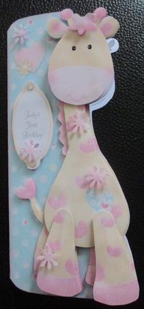 Cuddly Giraffe Shaped Fold Card Kit by Davina Rundle