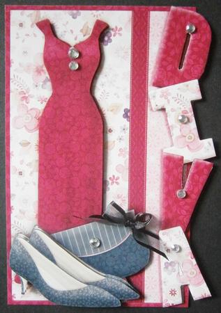 Ruby Diva Over the Side with Decoupage by Davina Rundle
