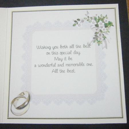8x8 Wedding Card Insert 3 by Davina Rundle