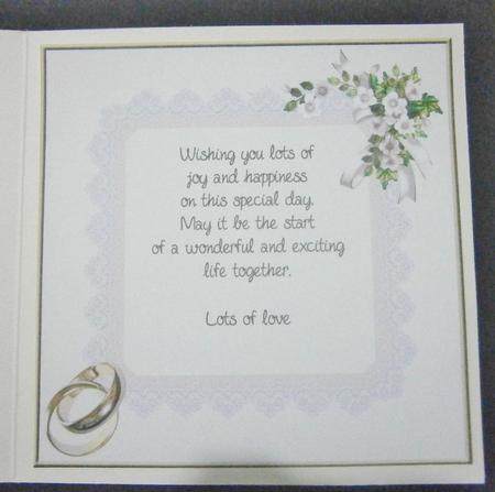 8x8 Wedding Card Insert 2 by Davina Rundle