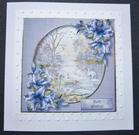 Watercolour Frosty Morning with Lilies by Davina Rundle