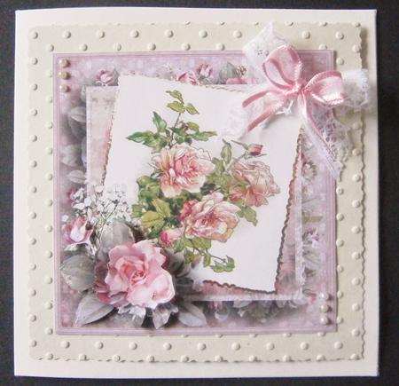 Sweet Scented Rose Card and Decoupage by Davina Rundle