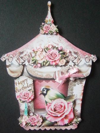 Beautiful Vintage Soft Cream Bird House by Davina Rundle