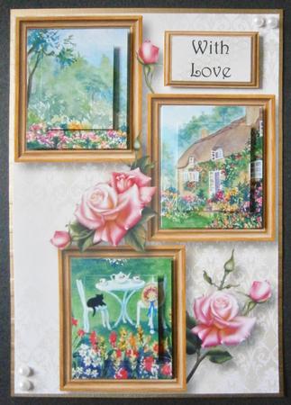 Cottage & Roses Frame Trio by Davina Rundle