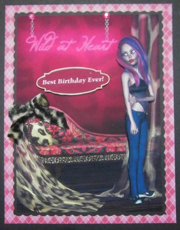Monster Girl Birthday Topper by Davina Rundle