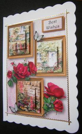 Celebration Rose Cottage Frame Trio by Davina Rundle