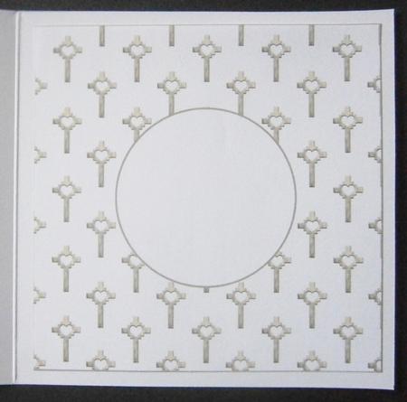 Heart Cross Gold Insert 8x8 by Davina Rundle
