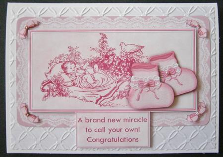 Vintage New Baby Girl Toppers by Davina Rundle