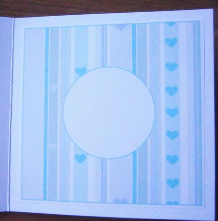 Baby Heart Stripes Insert 8x8 by Davina Rundle