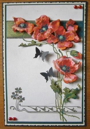 Vintage Poppy Decoupage Sheet by Davina Rundle