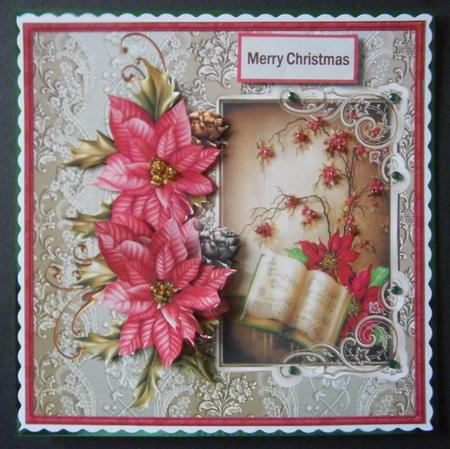 A Christmas Carol Card with Decoupage by Davina Rundle