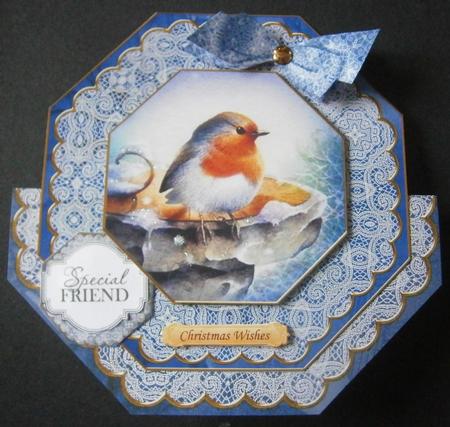 Blue Robin Deco Stand-up Large Card Mini Kit by Davina Rundle