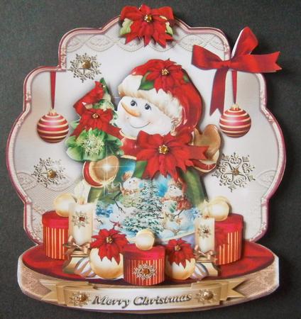 Christmas Snowman with Gifts by Davina Rundle