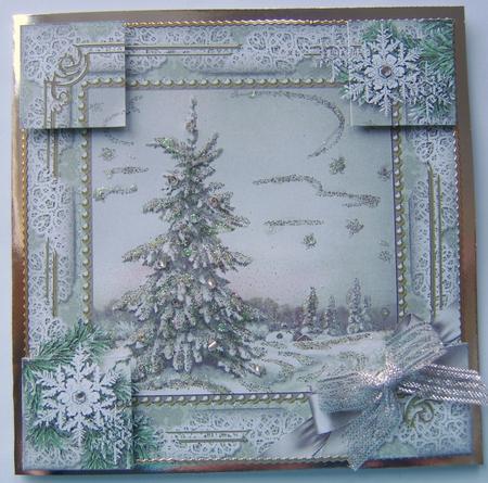 Single Tree Snow 8inch Picture Sheet by Davina Rundle