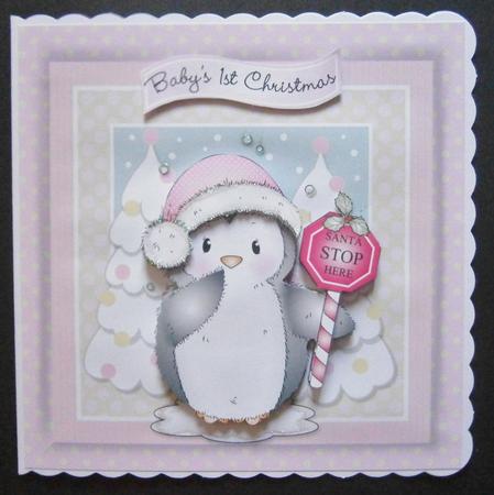 Santa Stop Here Penguin Mini Kit by Davina Rundle