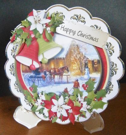 Beautiful Plate with Christmas Scene  by Davina Rundle