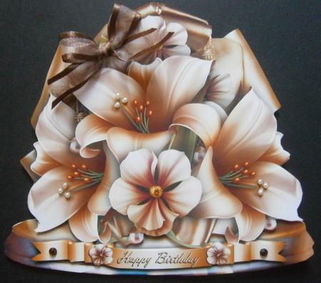 Soft Cream Bouquet of Lilies by Davina Rundle